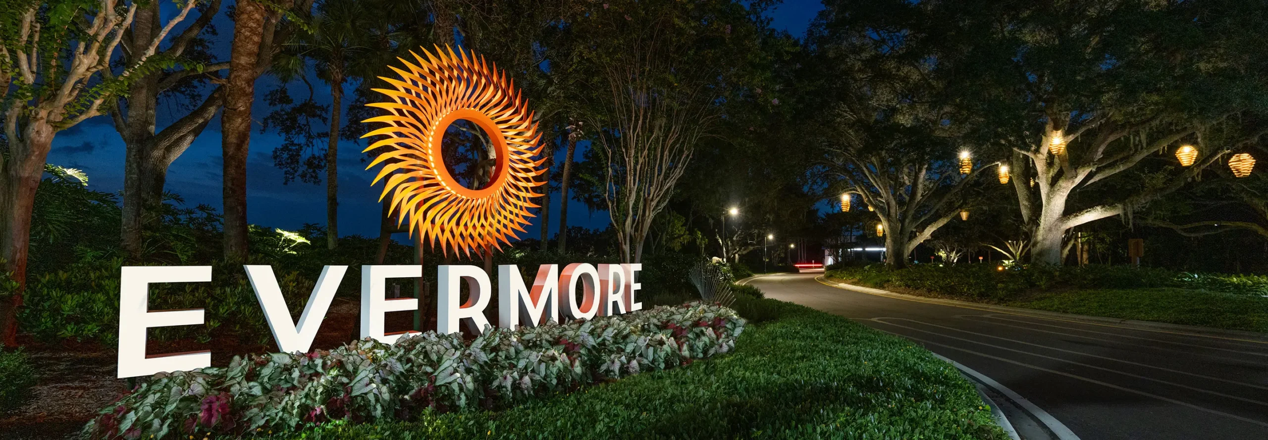 Evermore Orlando Resort, Monument Sign