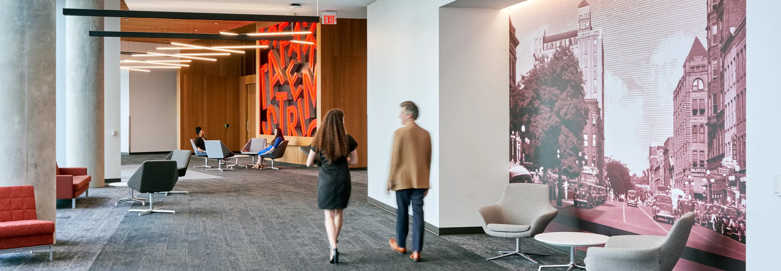 State Farm Corporate Campus, Office Interiors and Experiential Graphics