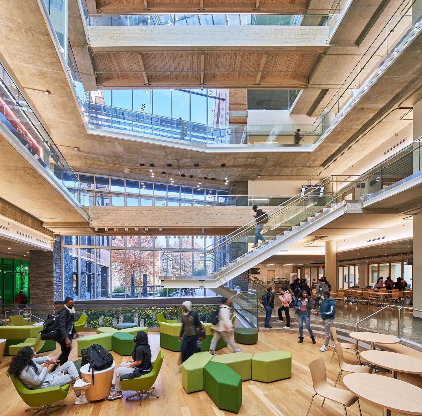 Universities at Shady Grove, Biomedical Sciences and Engineering Education Facility, Interior Atrium
