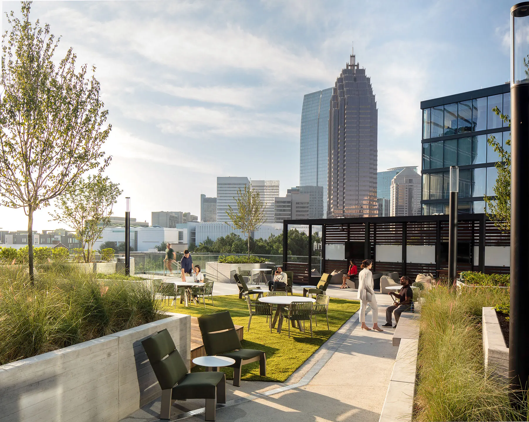 Midtown Union, Mixed-Use Project in Atlanta, Rooftop Lounge