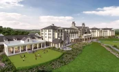 Rendering of Foxhall Resort, Manor House Architectural Style