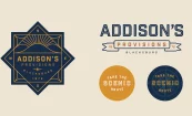 Addison's Provisions Branding, Logo Lock-ups