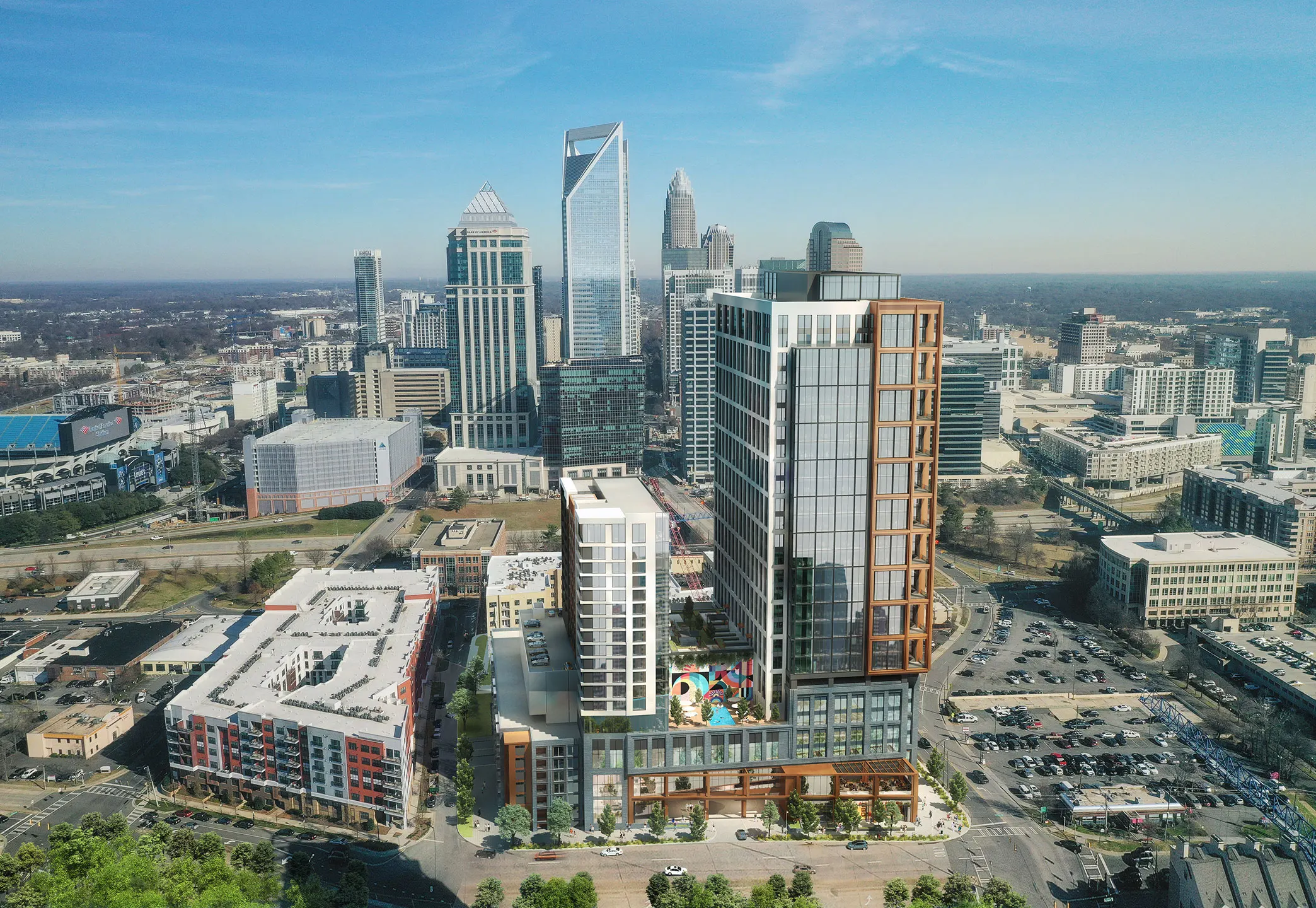 Carson South End Mixed-Use Rendering, Charlotte, NC