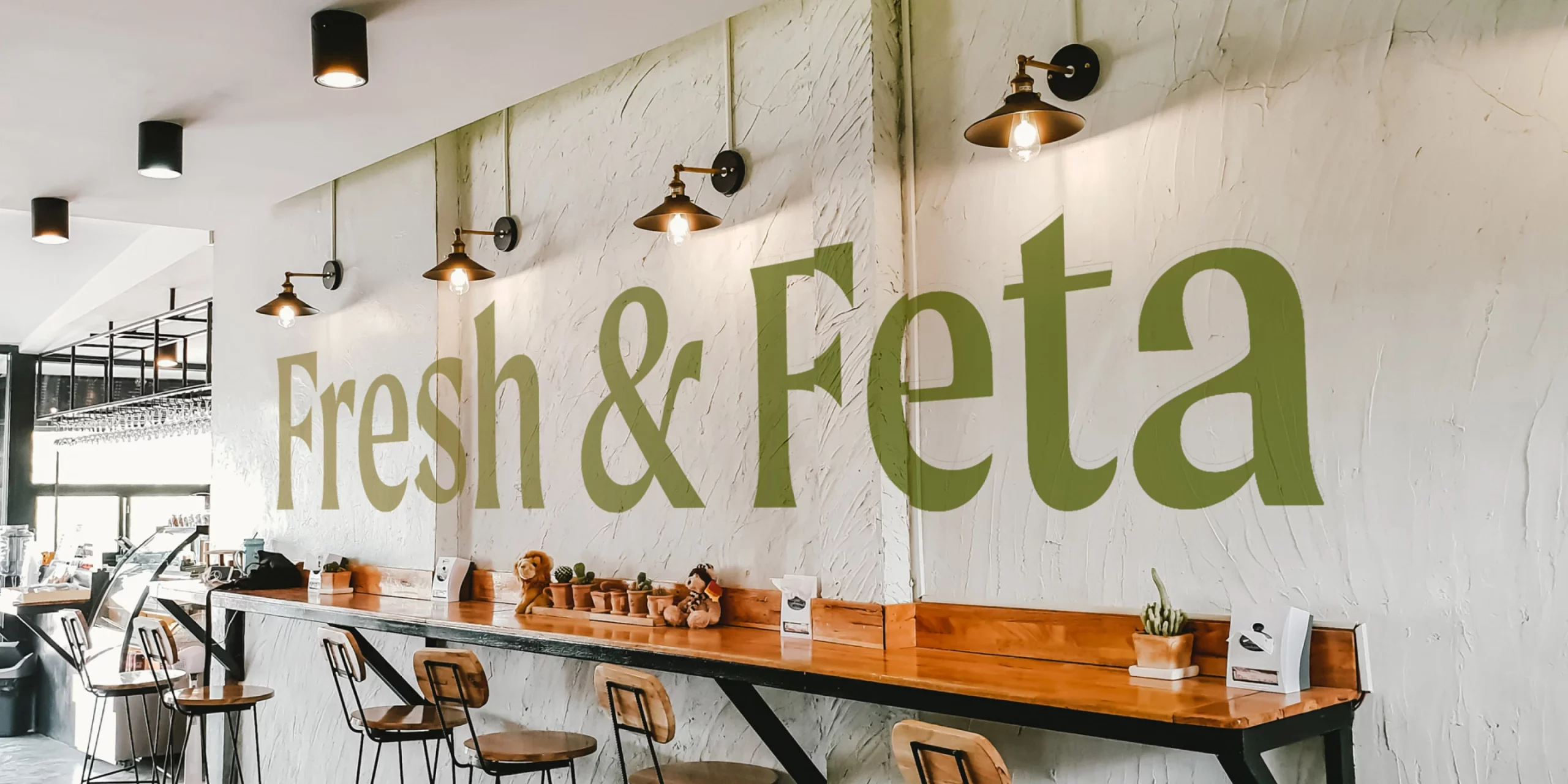 Fresh & Feta, Mediterranean Restaurant Branding, Mock-Up