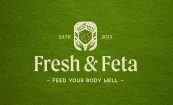 Fresh & Feta, Mediterranean Restaurant Branding, Primary Logo