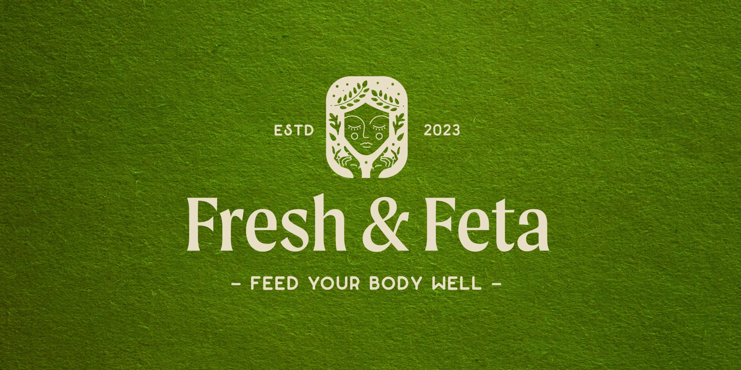 Fresh & Feta, Mediterranean Restaurant Branding, Primary Logo