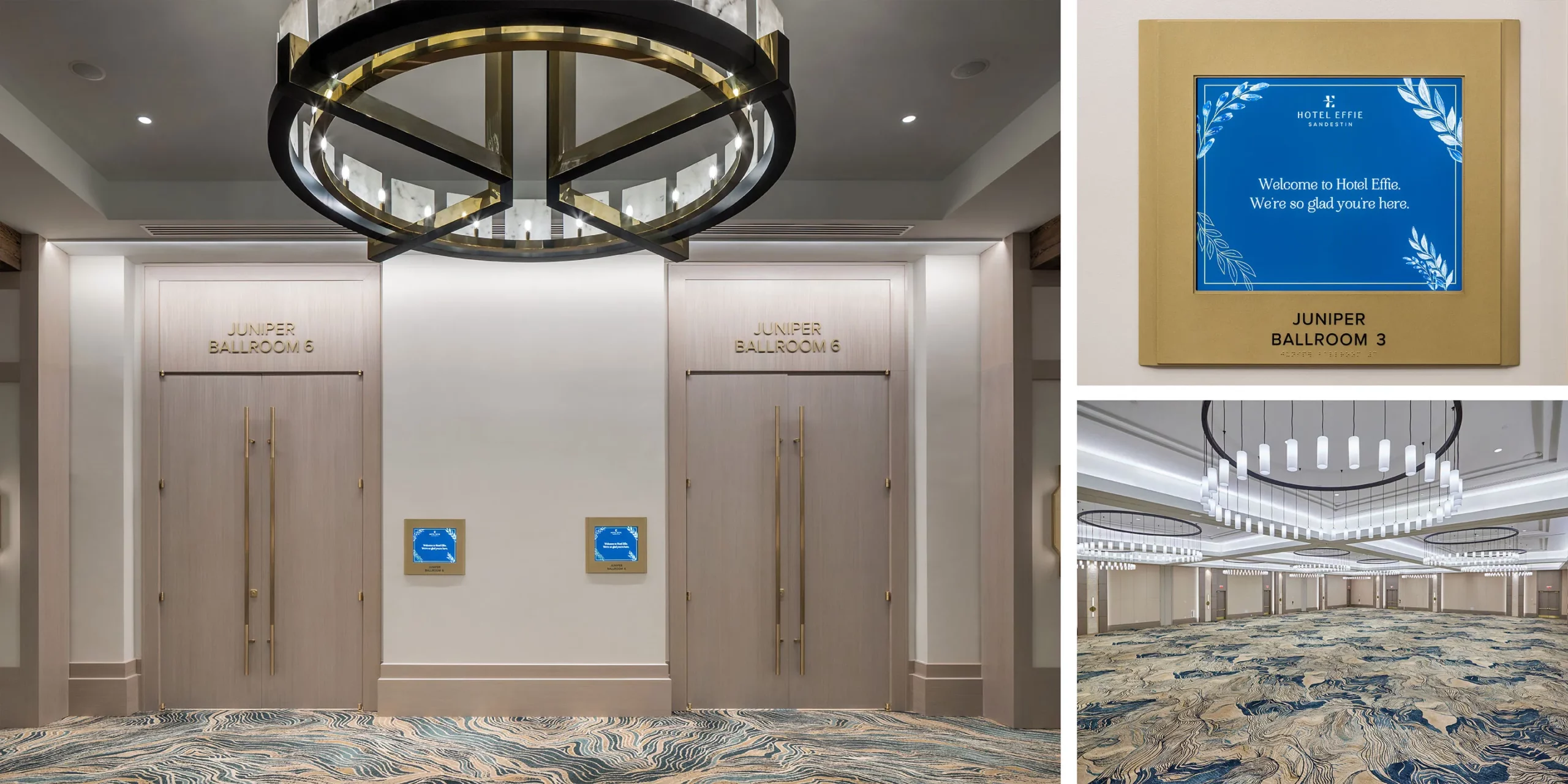 Hotel Effie, Interior Signage, Conference Rooms