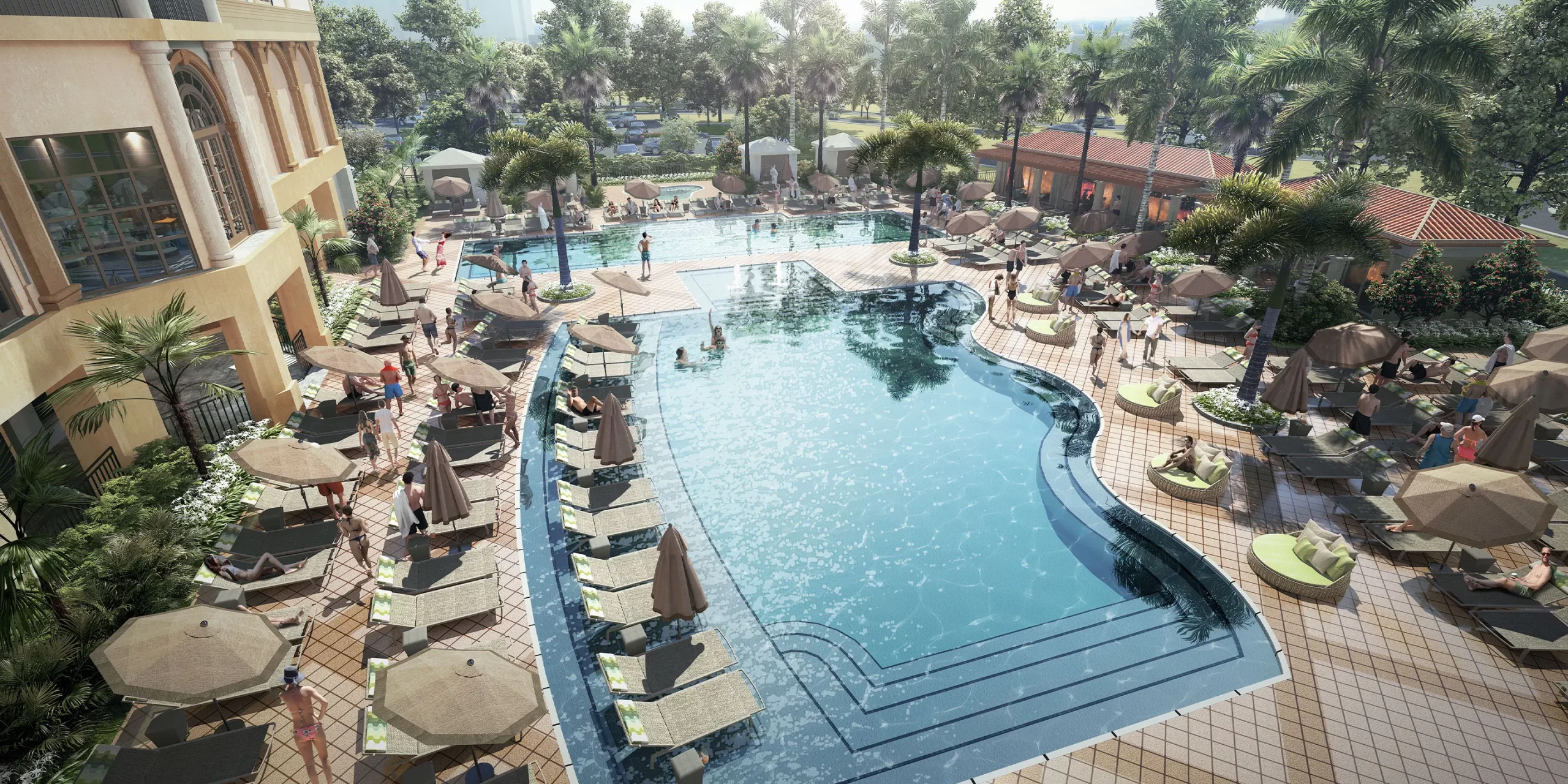 The Ritz-Carlton Naples Beach Resort, Exterior Rendering of Pool
