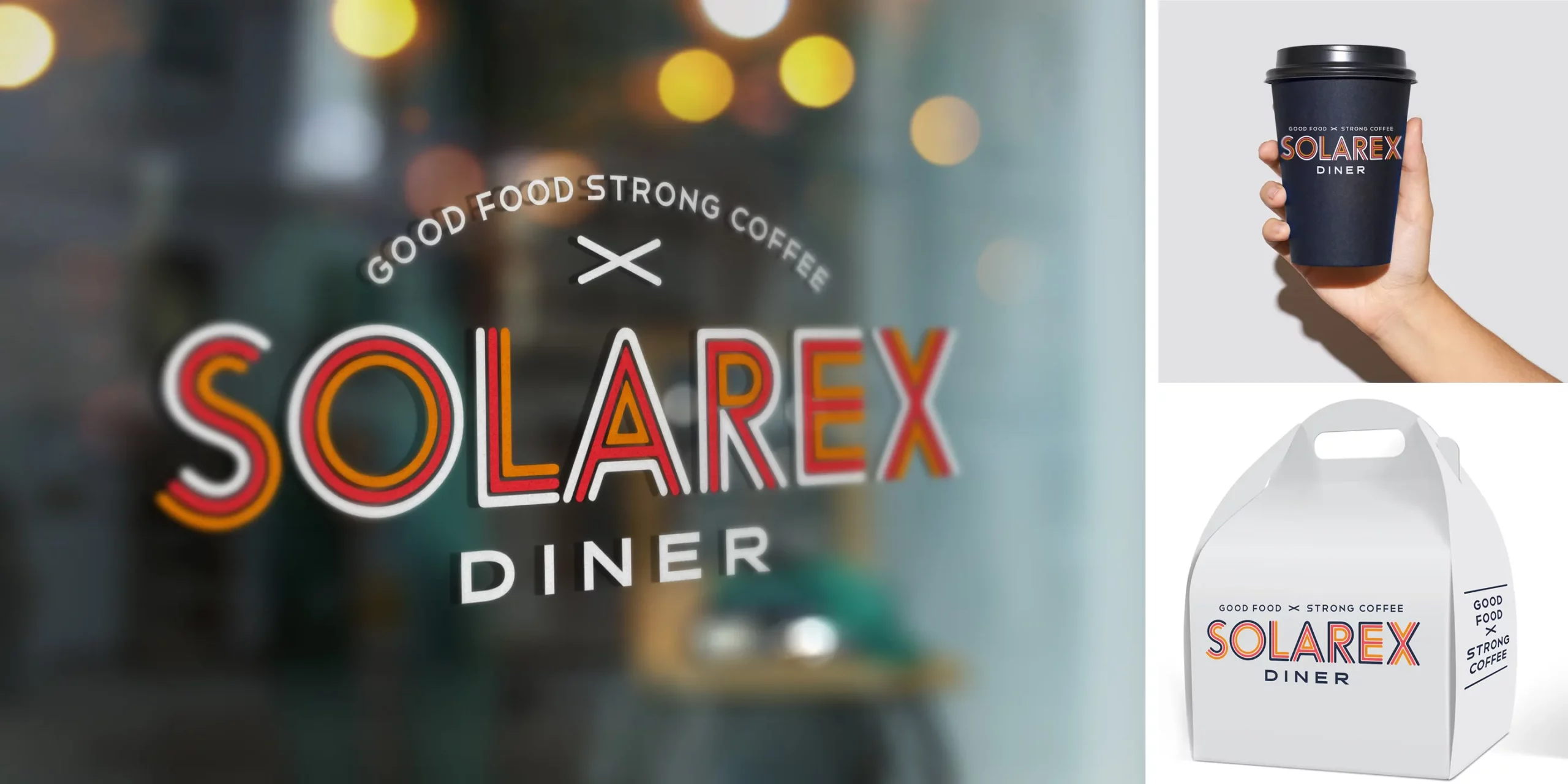 Solarex Diner Branding, Mock-ups
