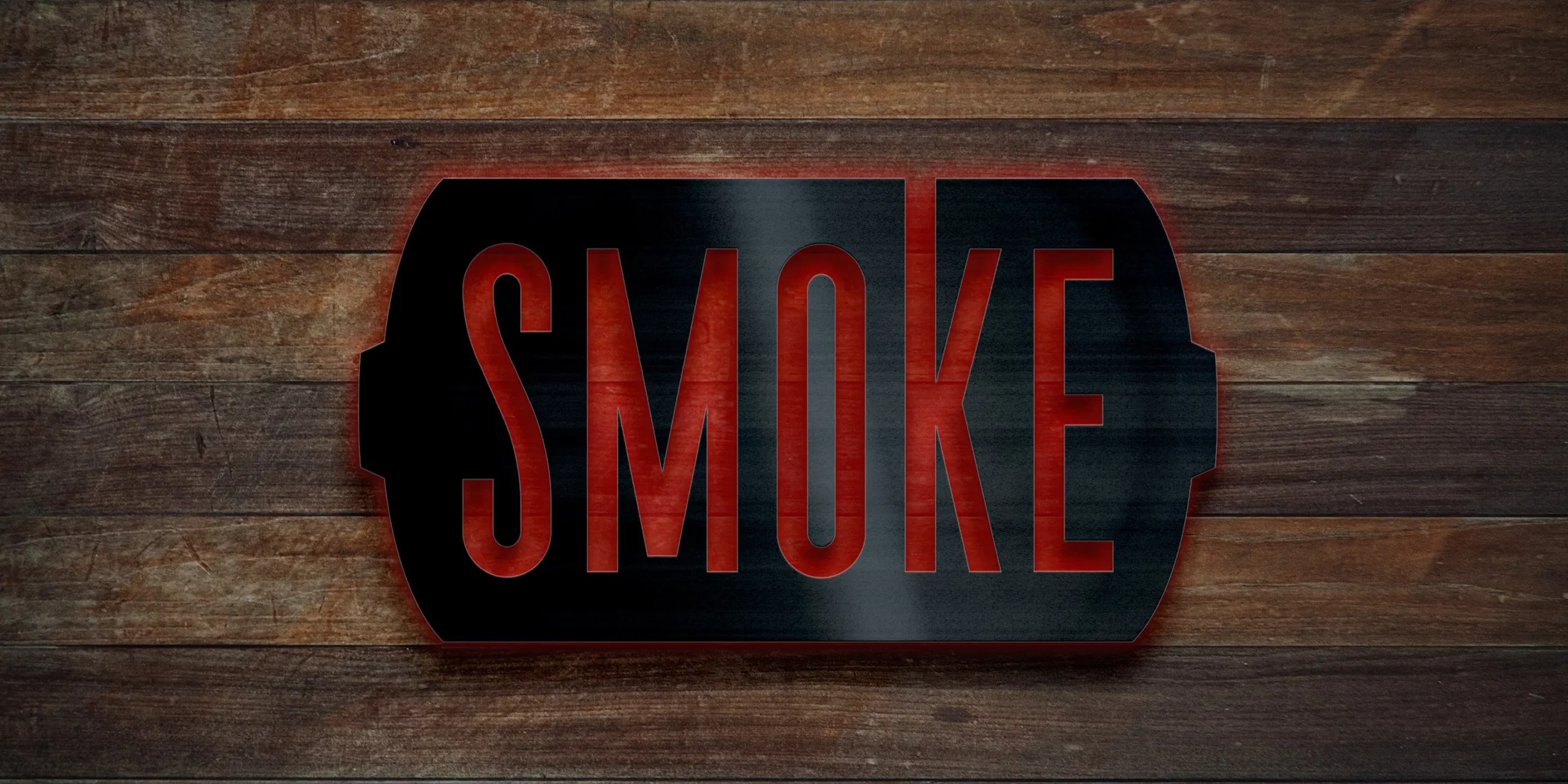 Smoke, Barbeque Restaurant Brand, Sign