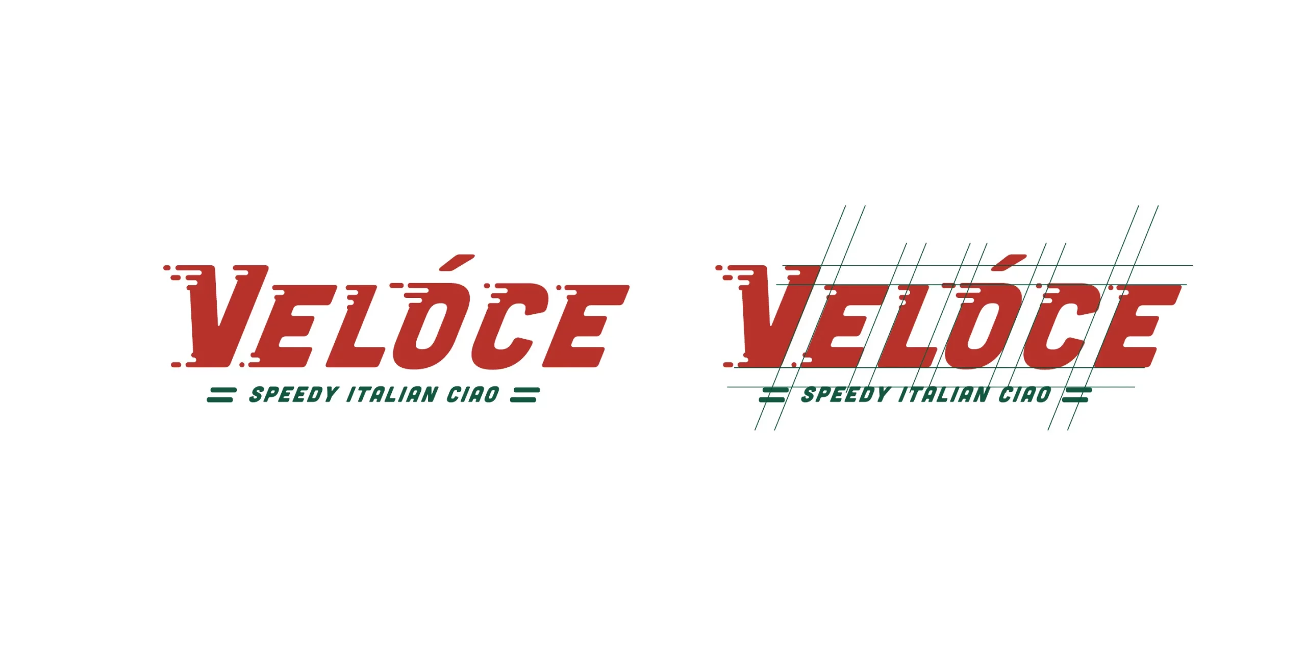 Velόce, Italian Restaurant Branding, Primary Logo Detail