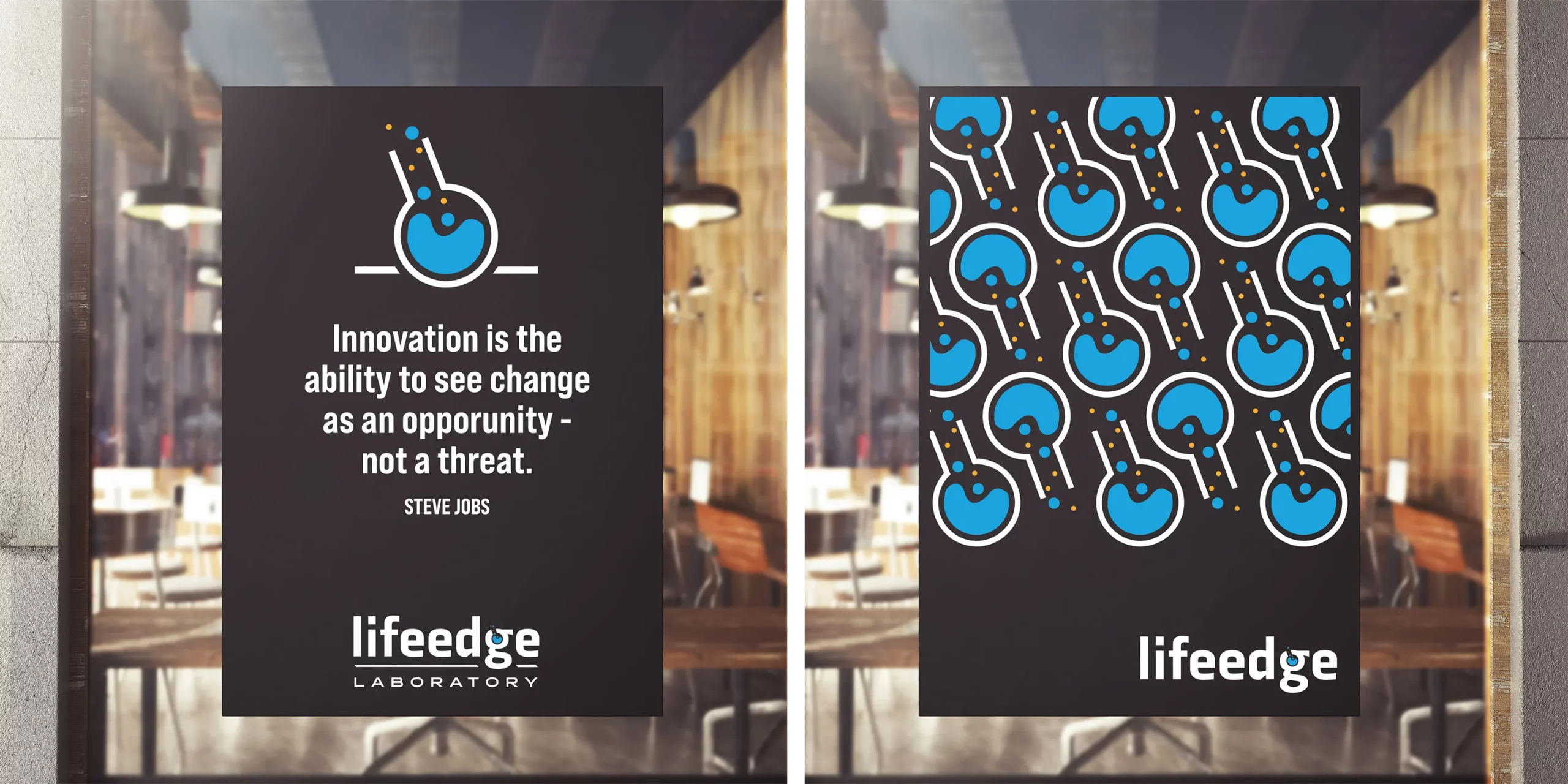 LifeEdge Labs Branding, Poster Mock-Up