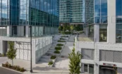 Broadwest Mixed-Use Project in Nashville, Exterior View of Hardscape