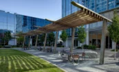 Broadwest Mixed-Use Project in Nashville, View of Plaza and Landscaping