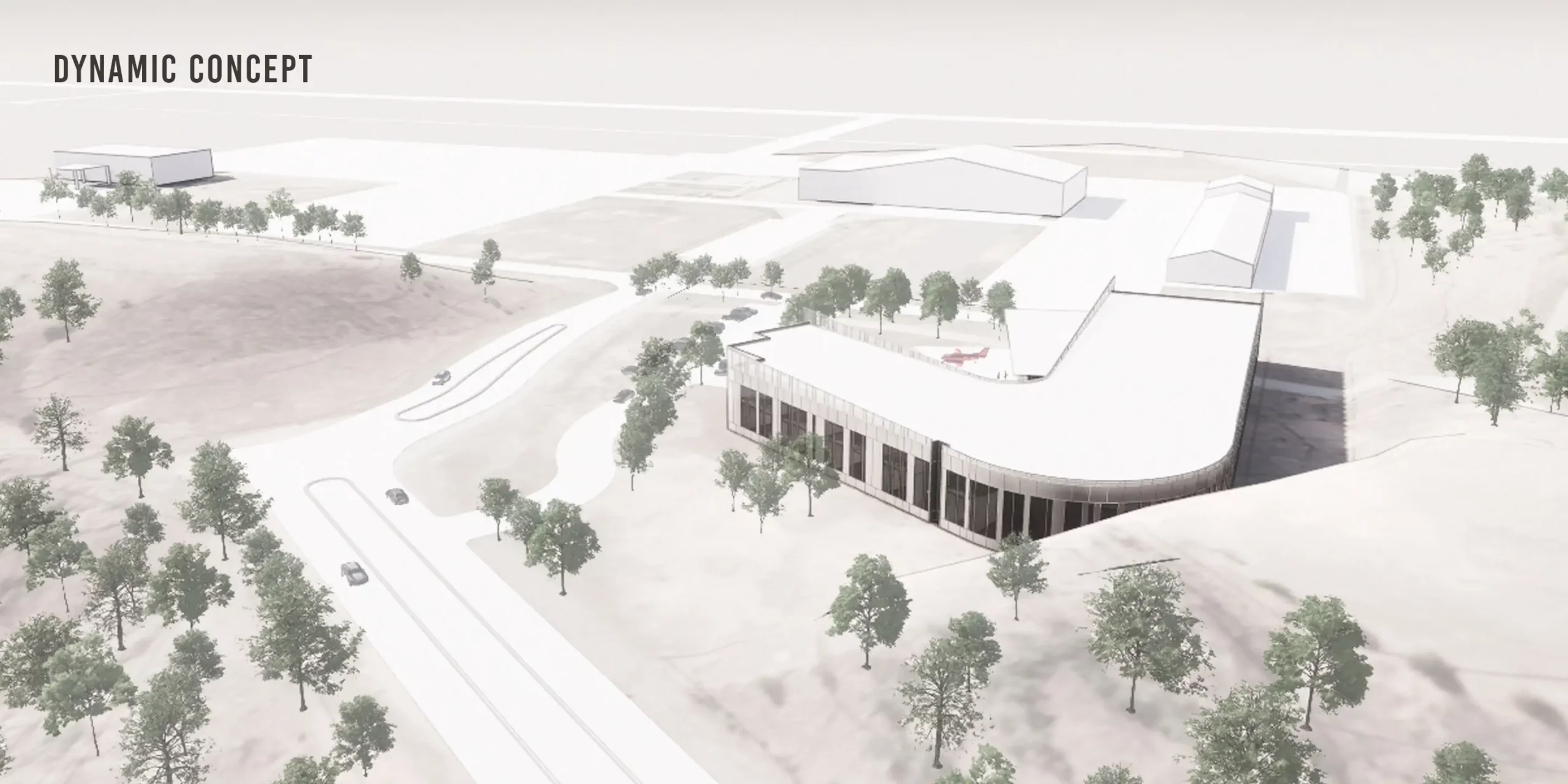 Aviation Training Academy, Dynamic Concept, Aerial View