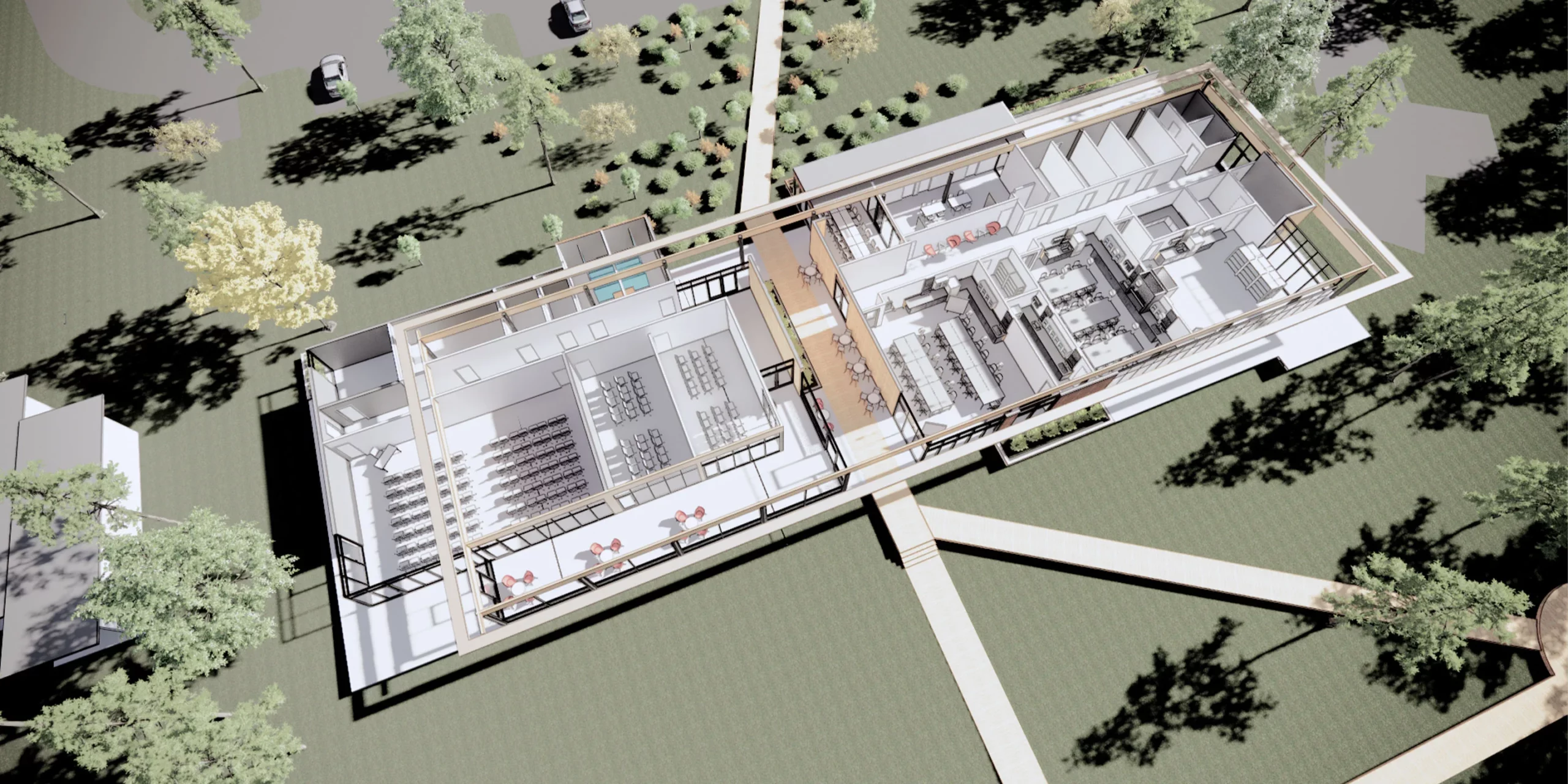 Freshwater Ecology Research Center, Axonometric View