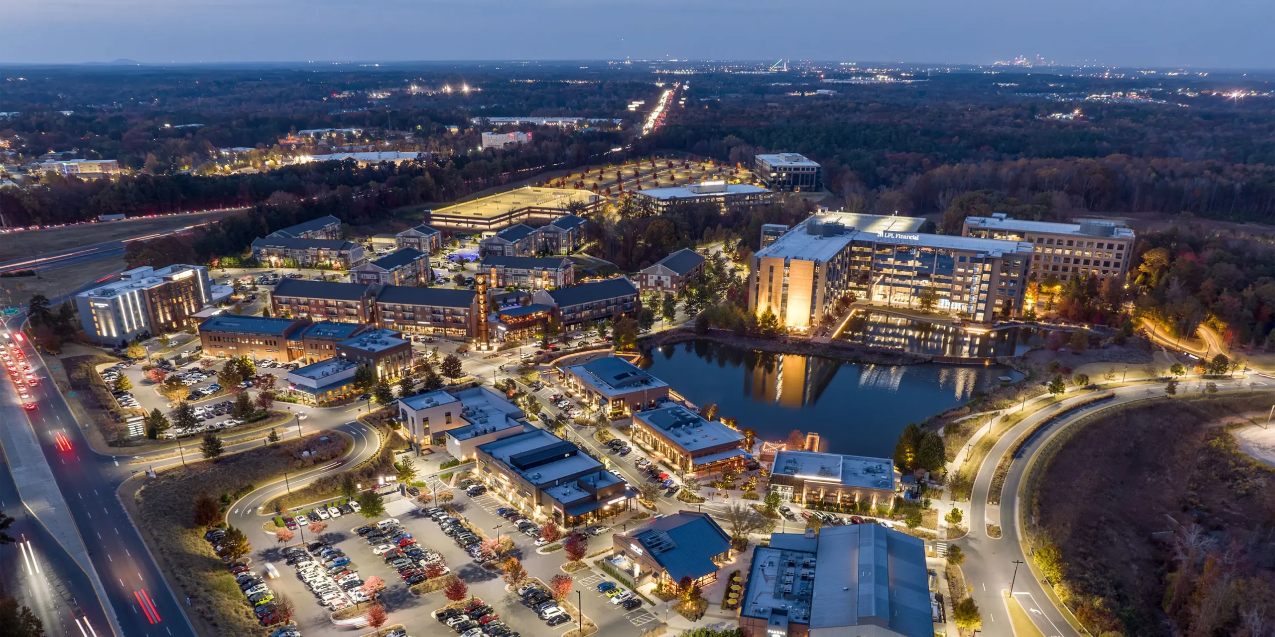 Kingsley, Mixed-Use Retail Development, Aerial View