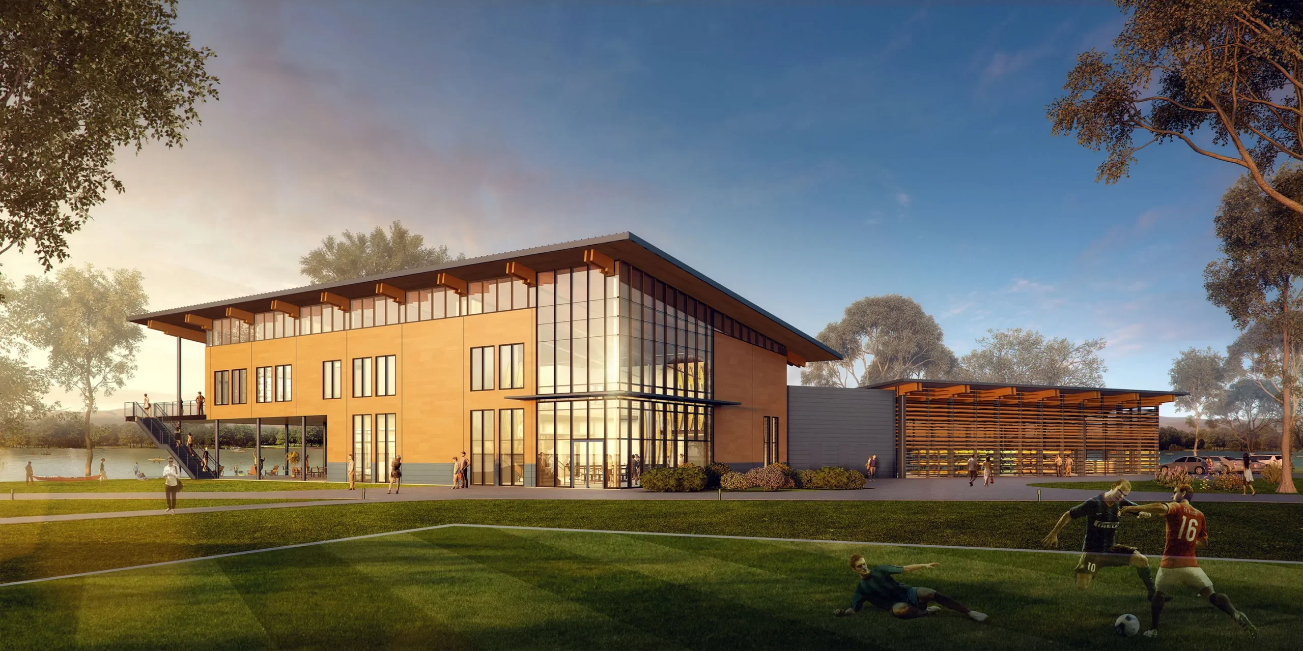 Clemson University Snow Recreation Campus Master Plan, Outdoor Education Center Rendering