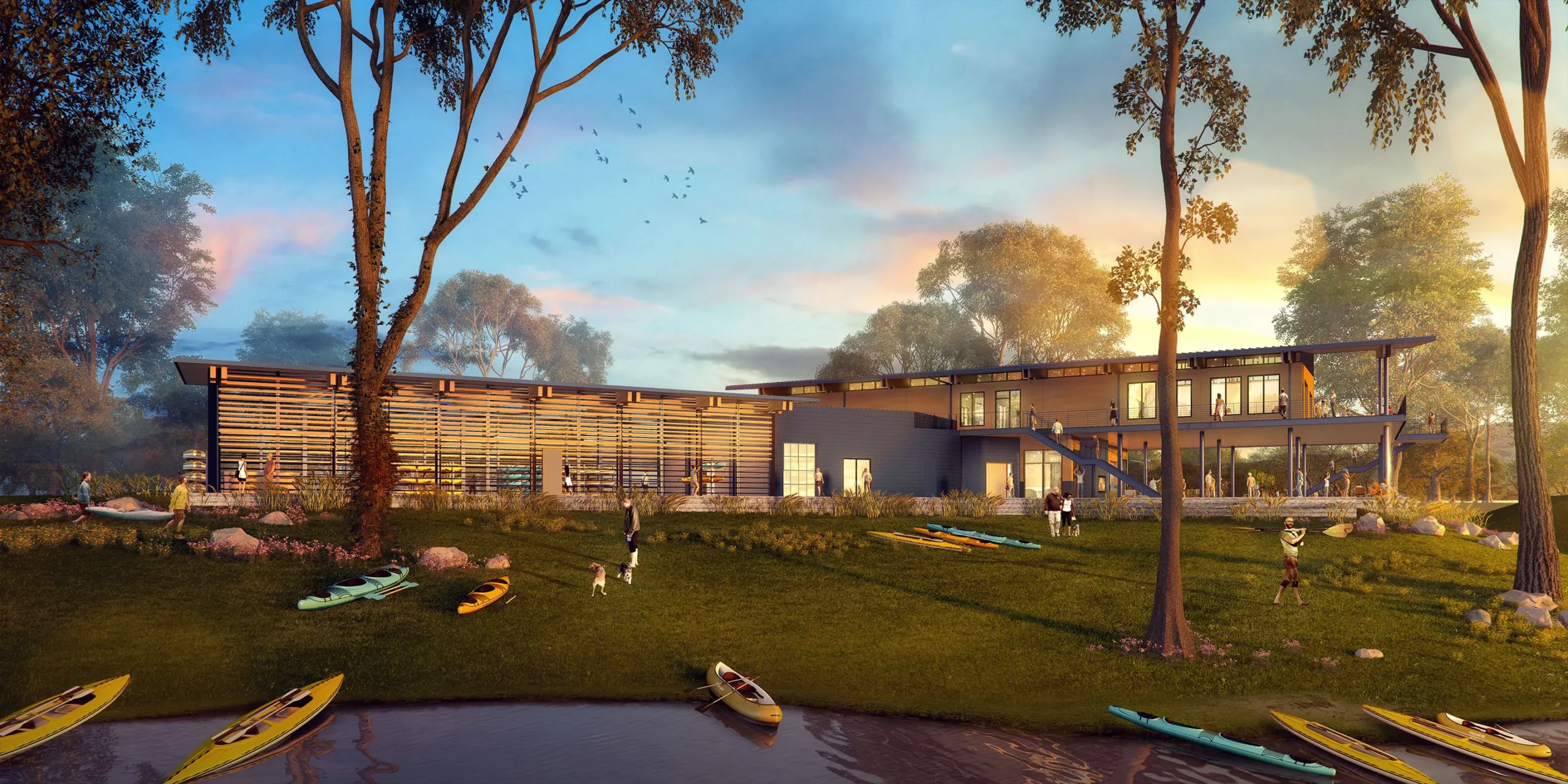 Clemson University Snow Recreation Campus Master Plan, Outdoor Education Center Rendering