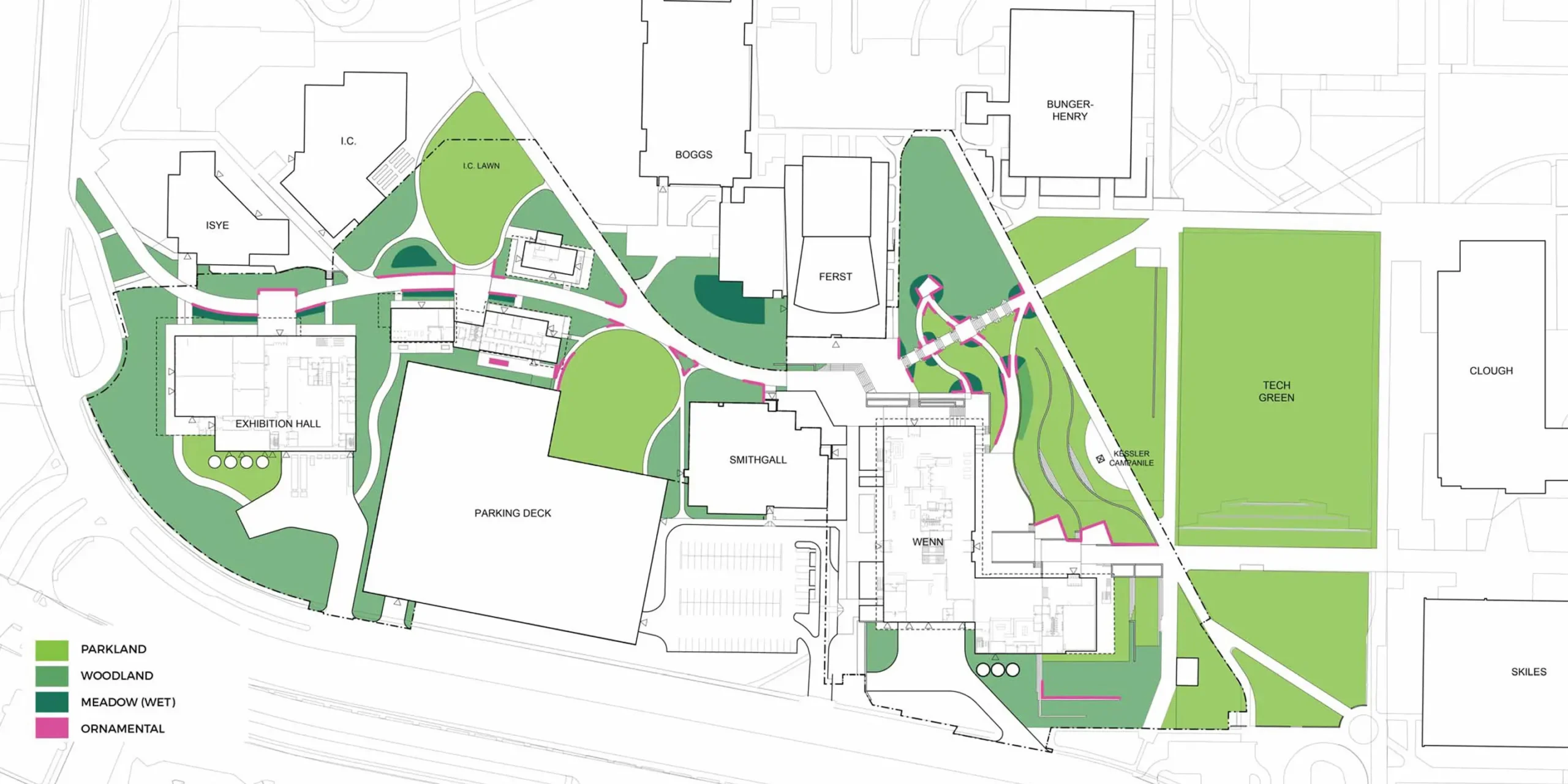 Georgia Tech Campus Center Precinct Landscape Plan