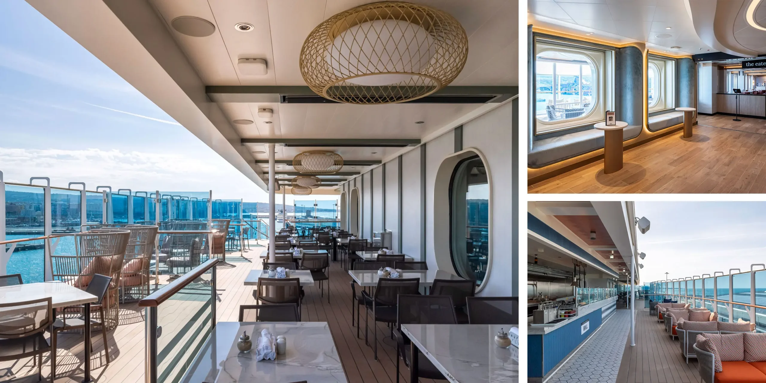 Sun Princess Cruise Ship, Dining on the Deck