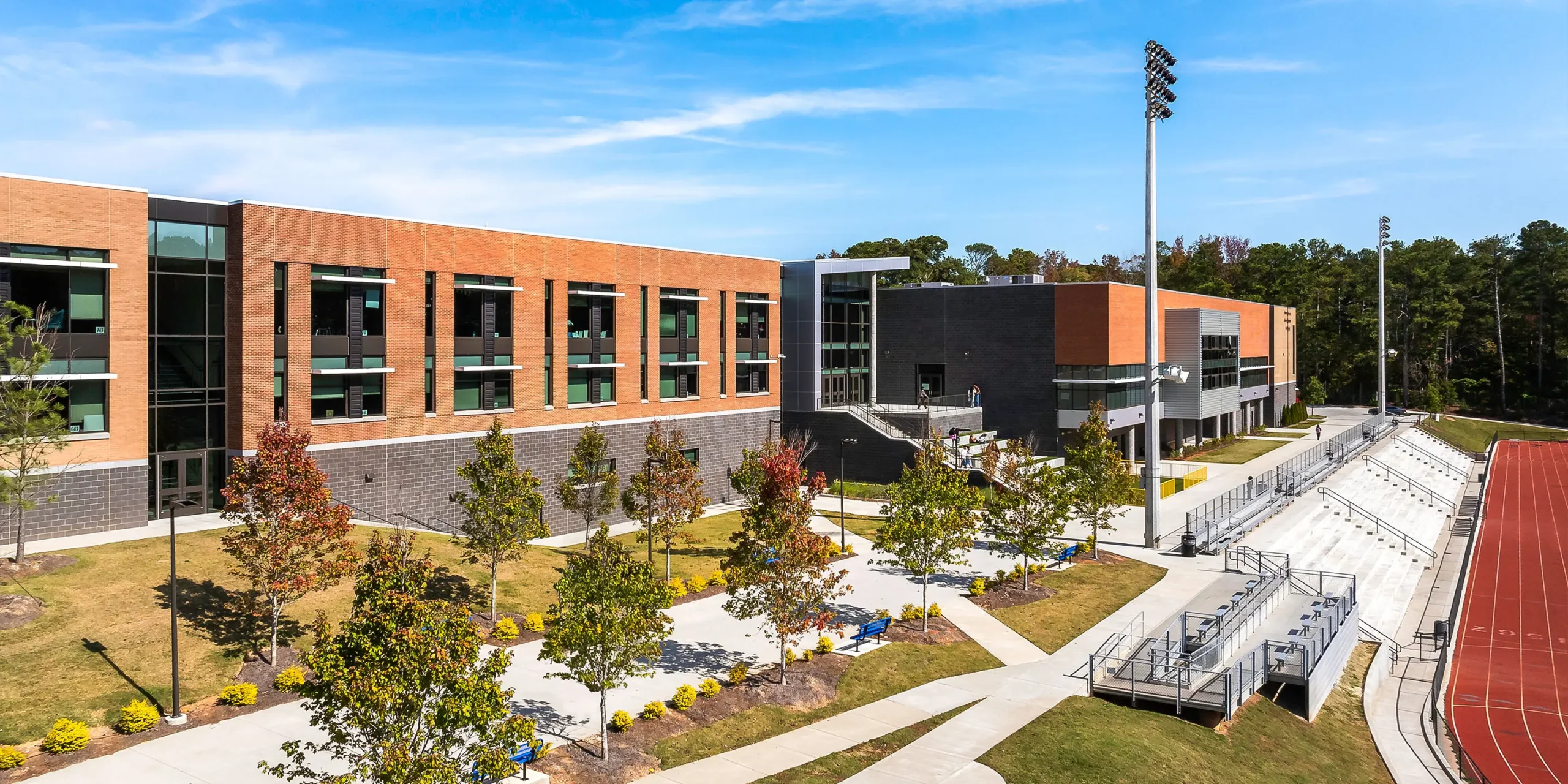 Pebblebrook High School, Exterior View of Classroom Building Addition