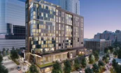 AC and Residence Inn Dual-Brand Hotel at Reston Town Center in Virginia, Exterior Rendering