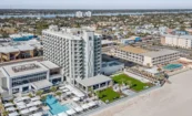 Aerial view of Renaissance Daytona Beach Oceanfront Hotel, renovated by Cooper Carry.