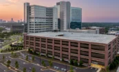 Children's Healthcare of Atlanta, Visitor's Parking Deck Exterior at Dusk