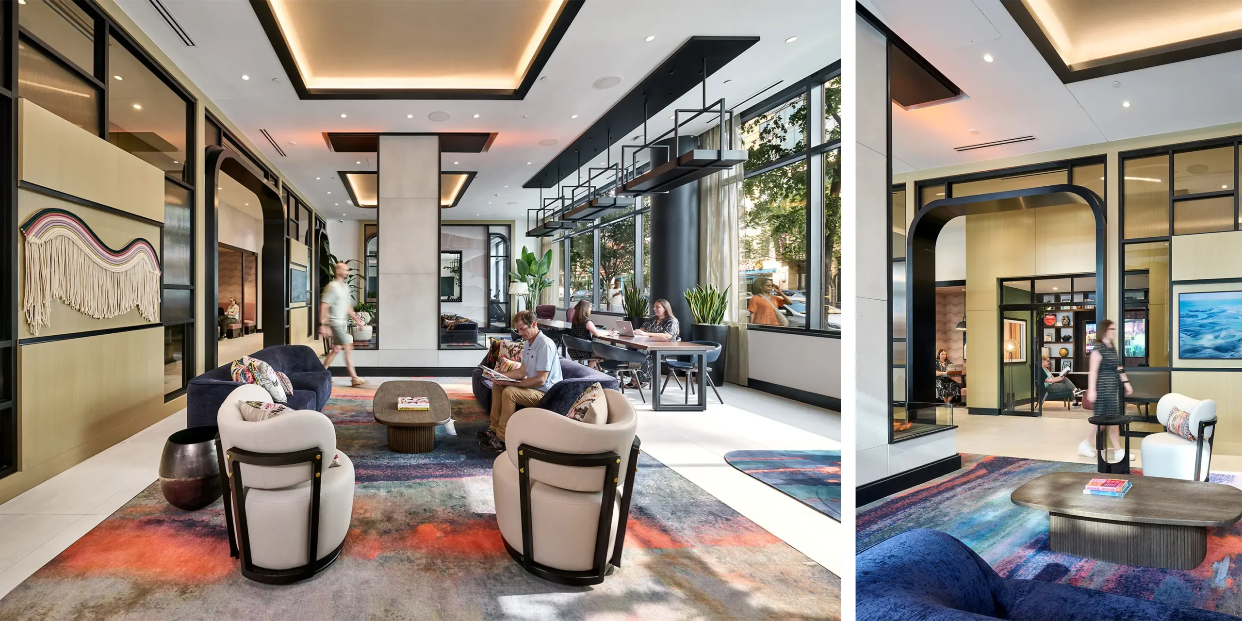 The Langston on Seventh provides modern interior spaces for residents.